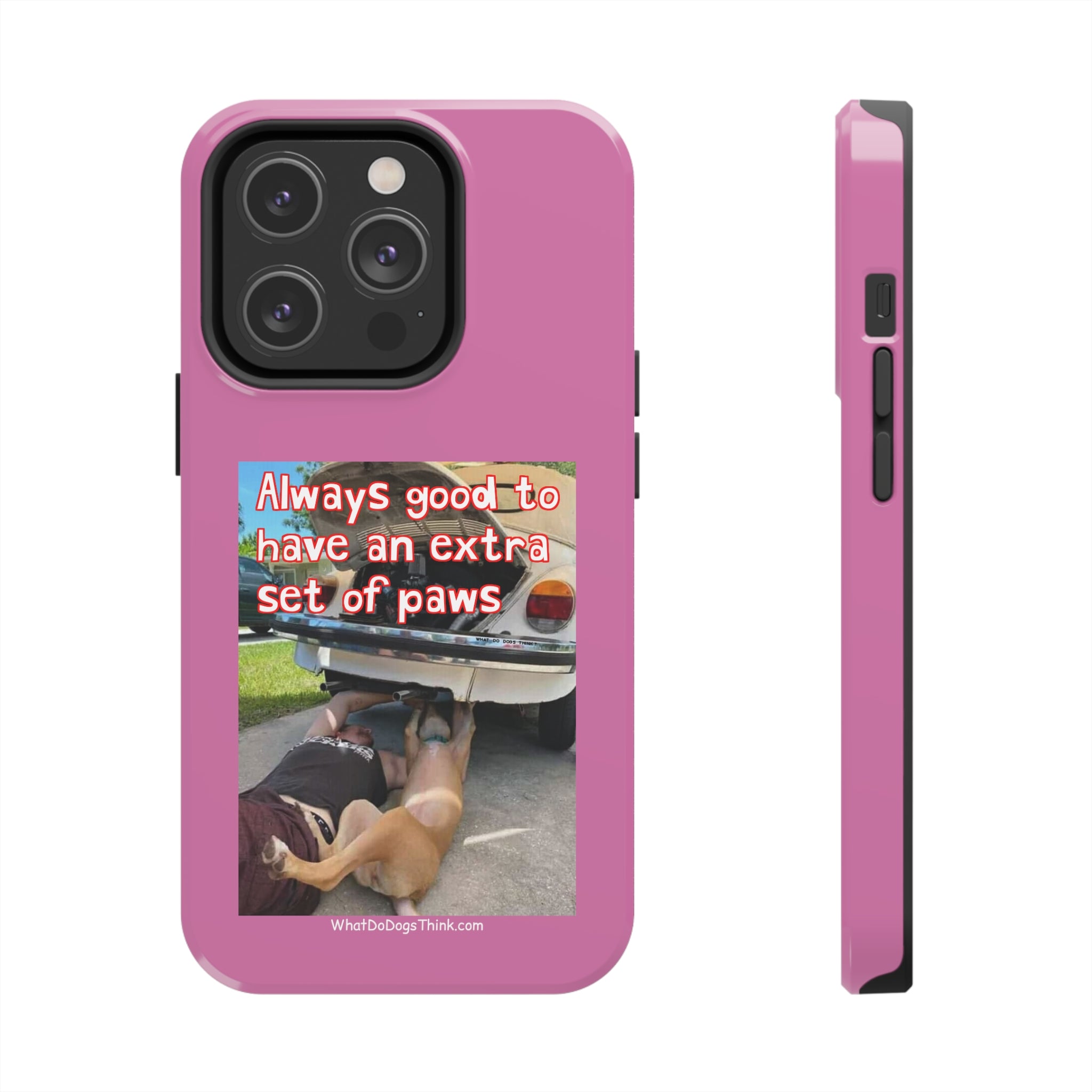 Extra Paw    Pink Tough Phone Cases