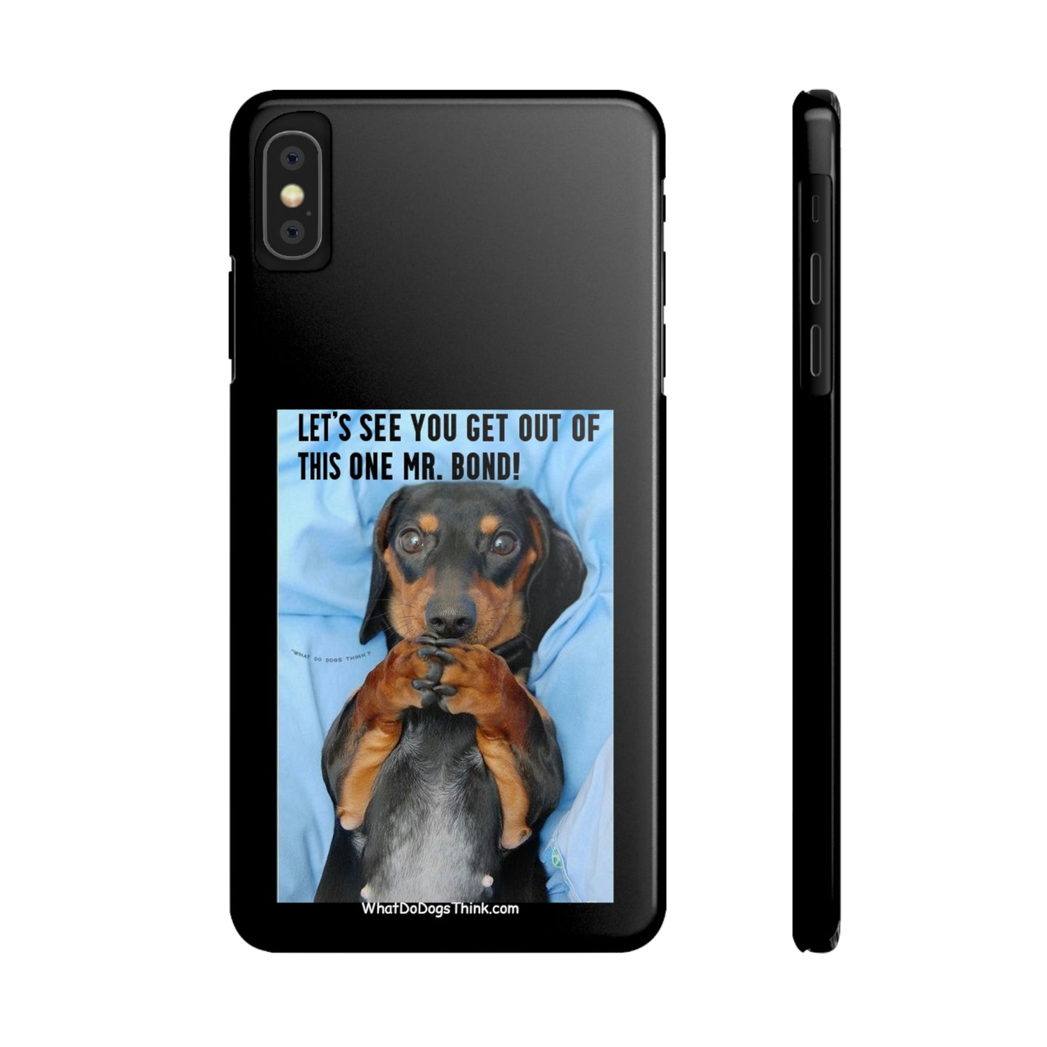 Mr. Bond  Black Slim Phone Cases