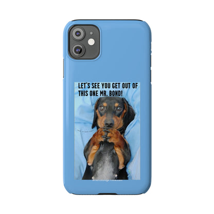 Mr. Bond    Blue Slim Phone Cases