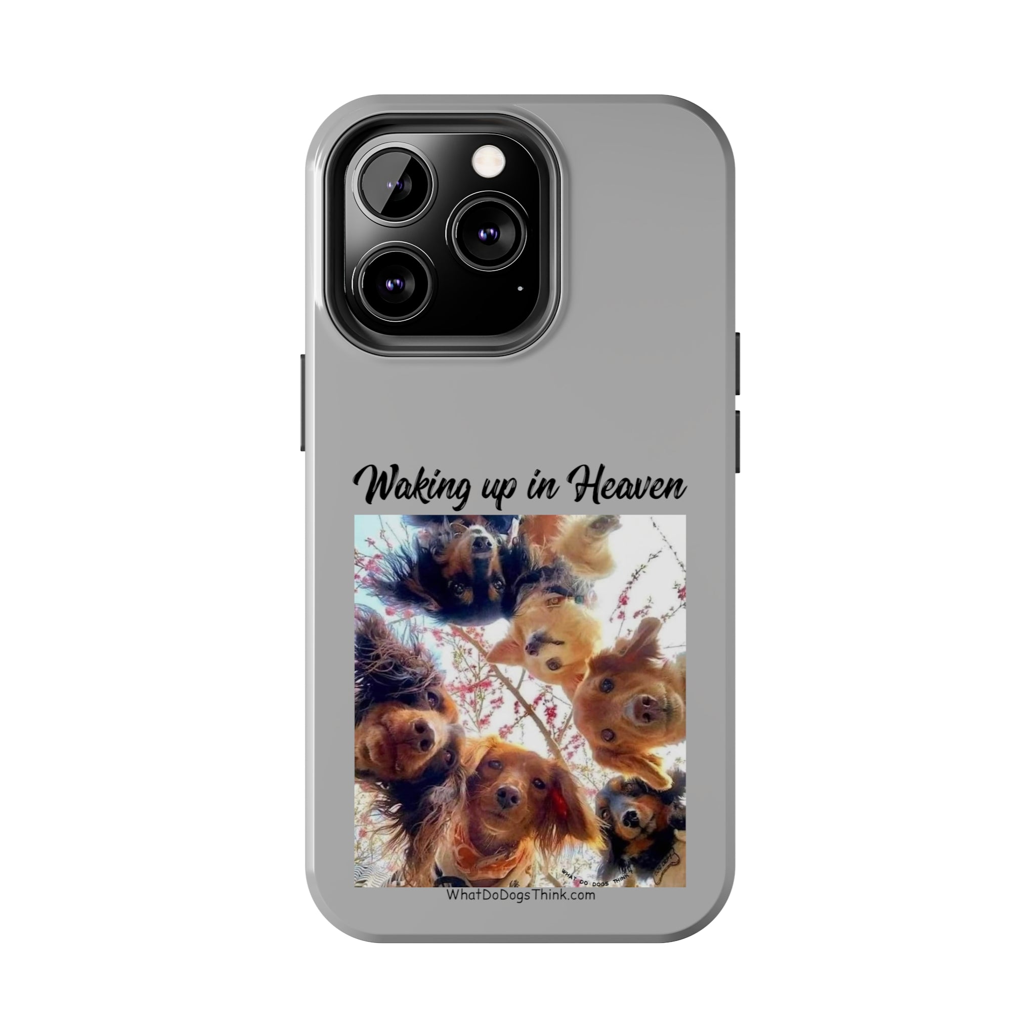 Waking Up in Heaven   Grey Tough Phone Cases