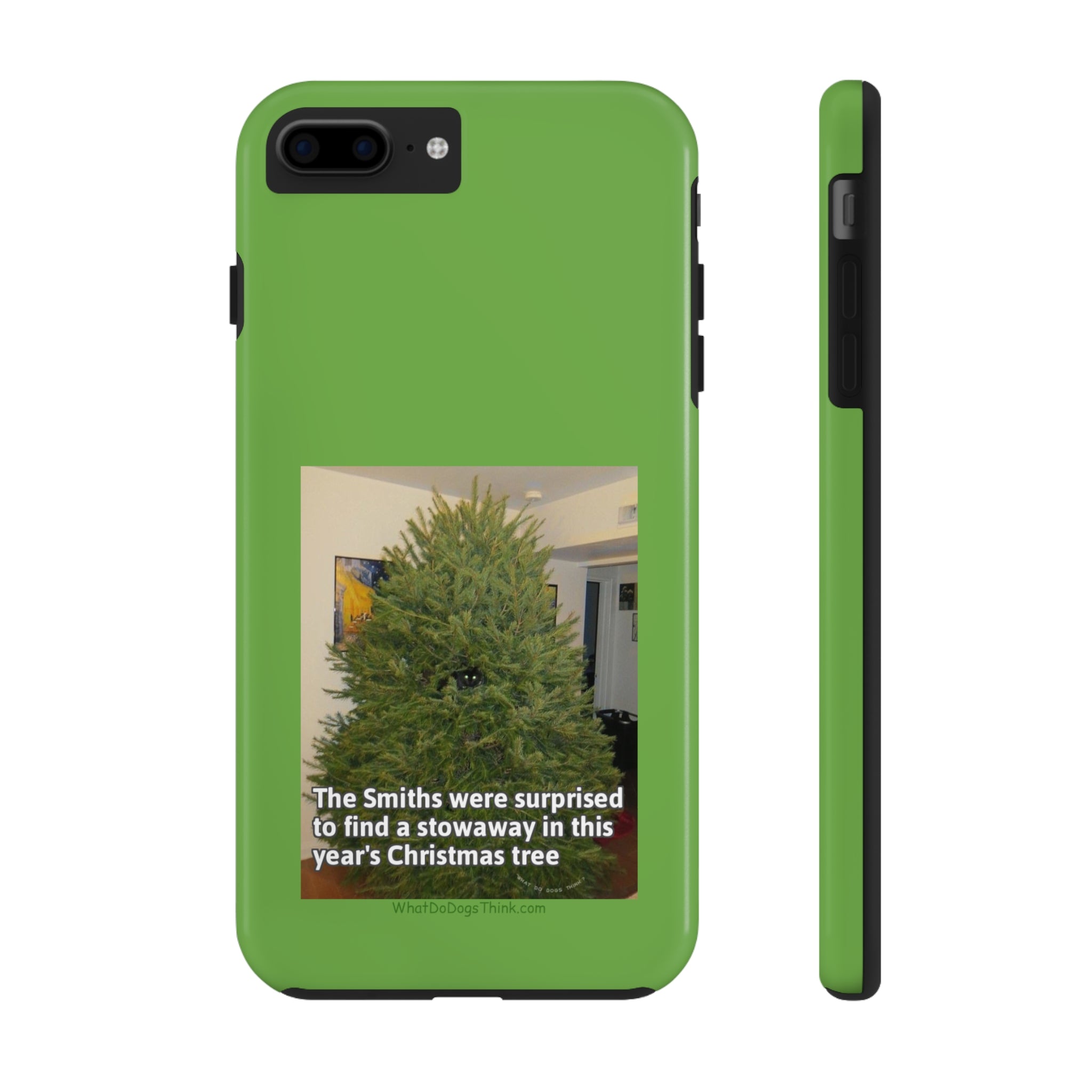 Stowaway Cat Green  Tough Phone Cases