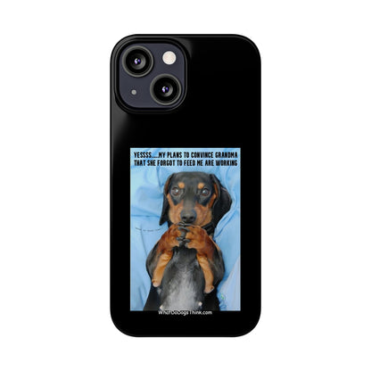 Grandma    Black Slim Phone Cases