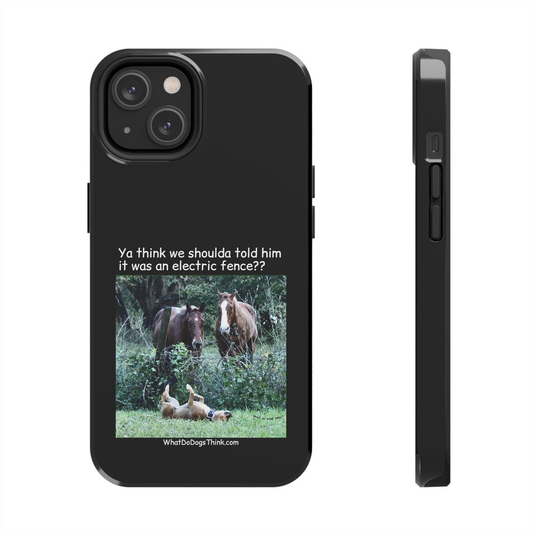 Electric Fence   Black Tough Phone Cases