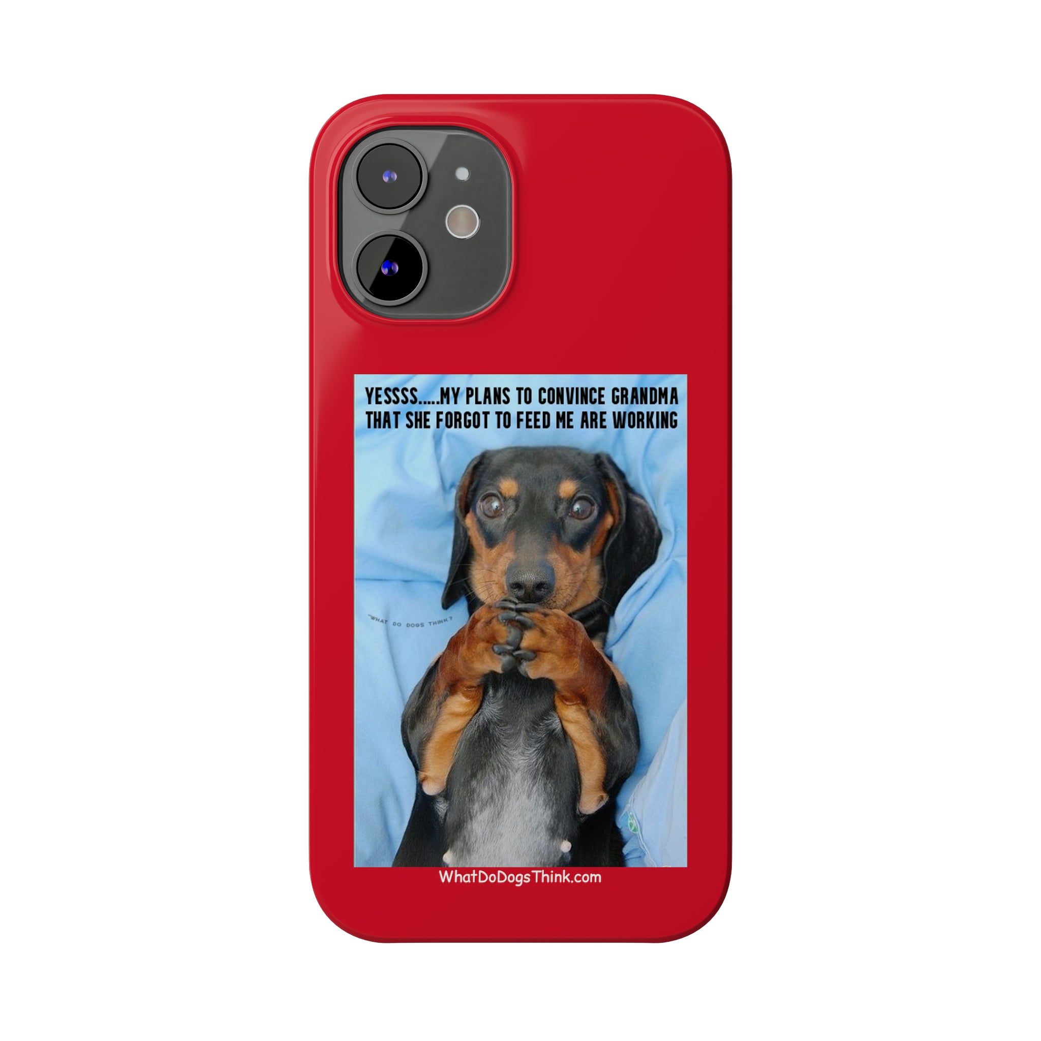 Grandma    Red Slim Phone Cases