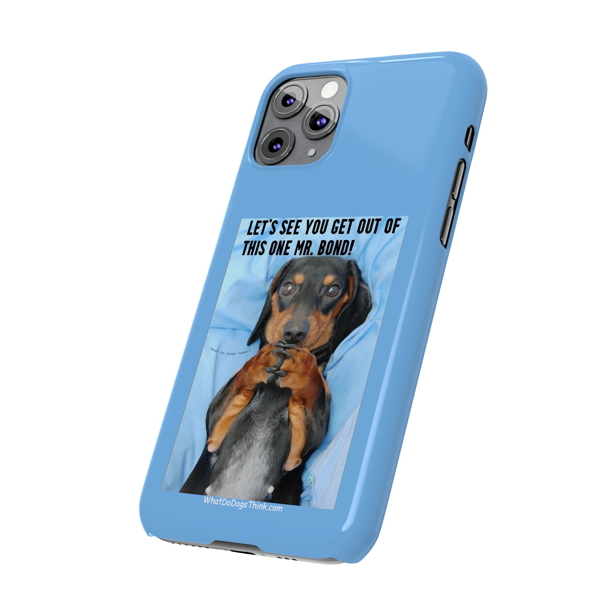 Mr. Bond    Blue Slim Phone Cases