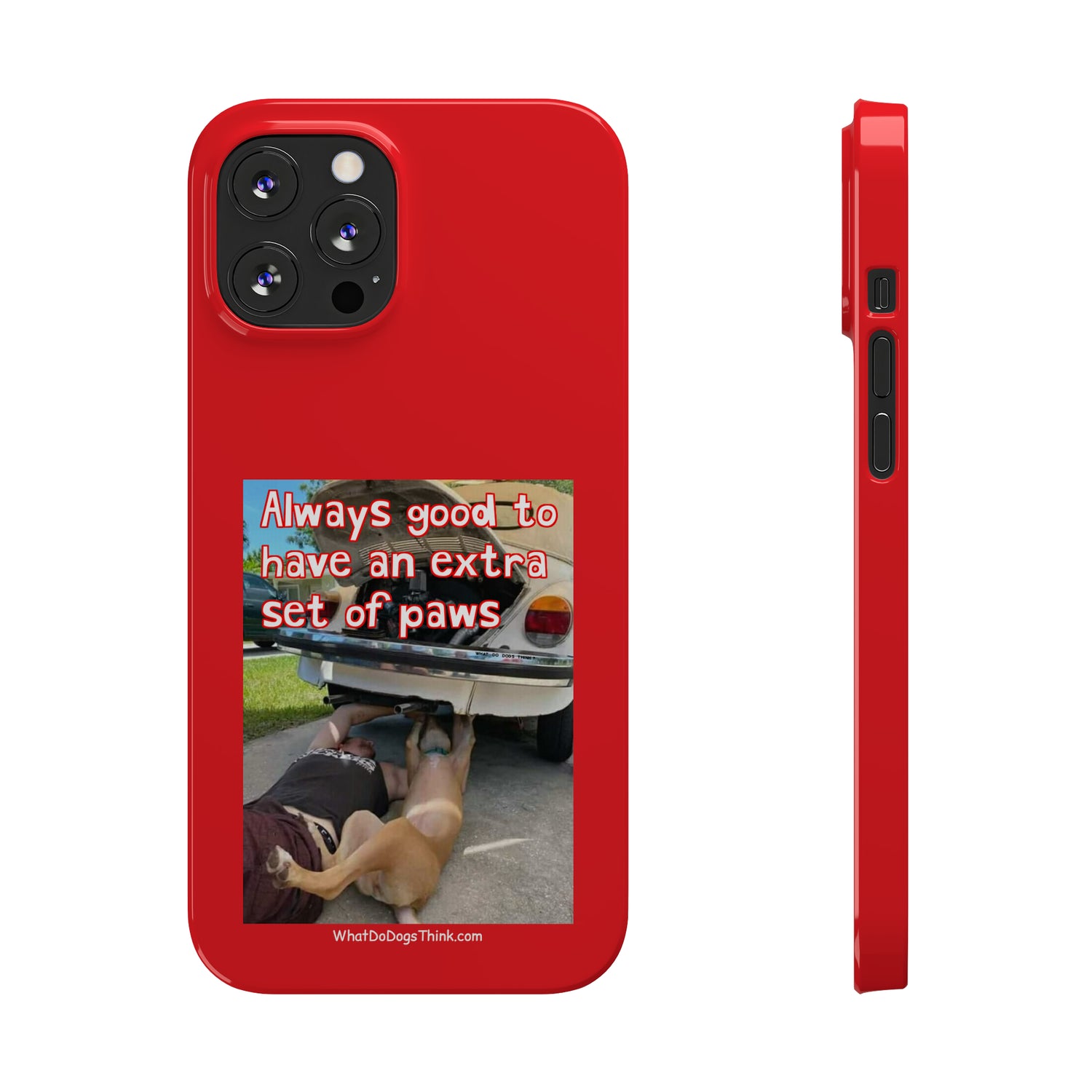 Extra Paws      Red Slim Phone Case