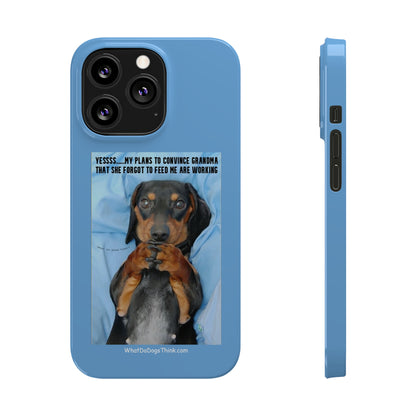 Grandma    Blue Slim Phone Cases