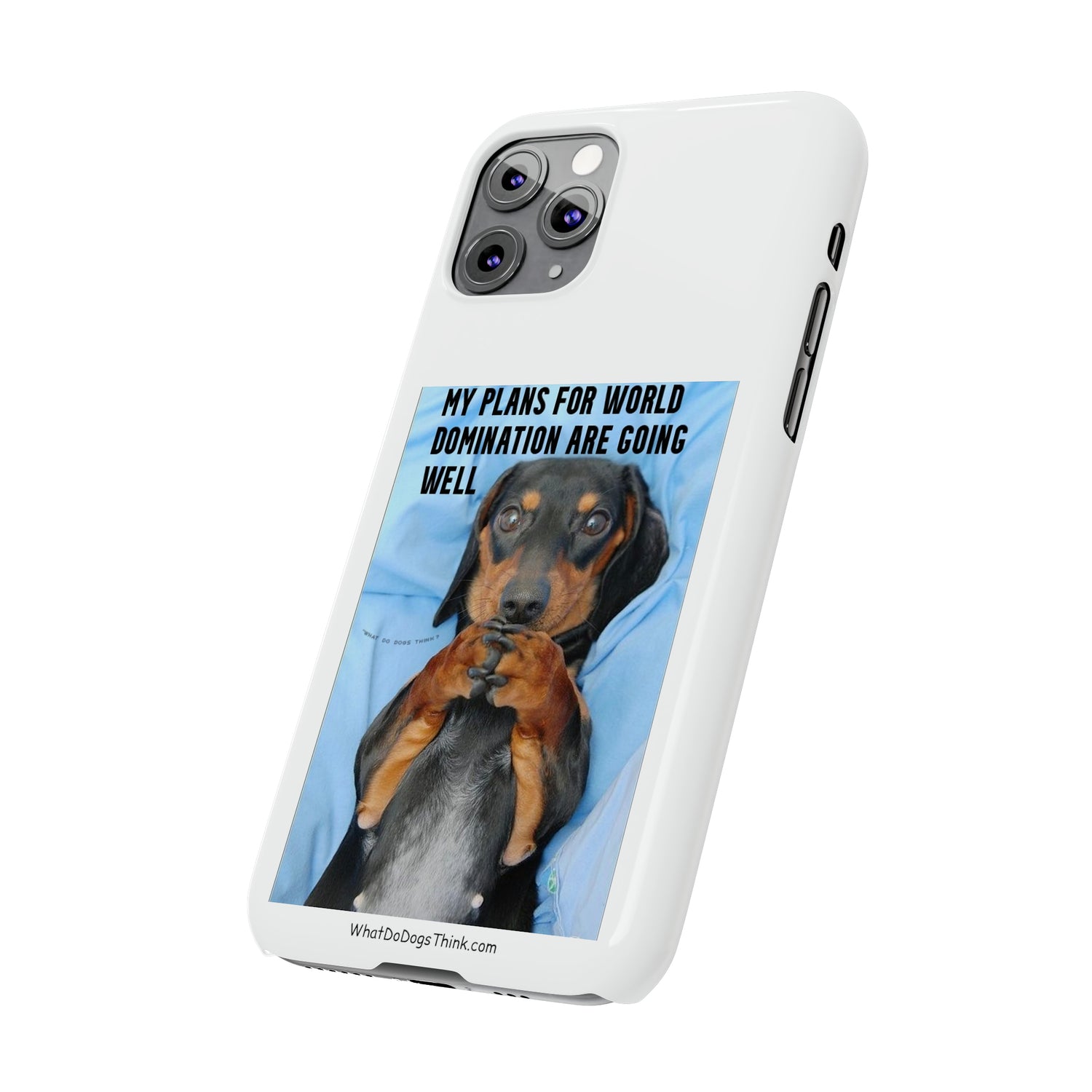 World Domination     White Slim Phone Cases