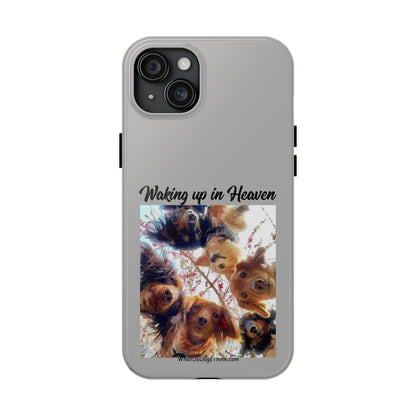 Waking Up in Heaven   Grey Tough Phone Cases