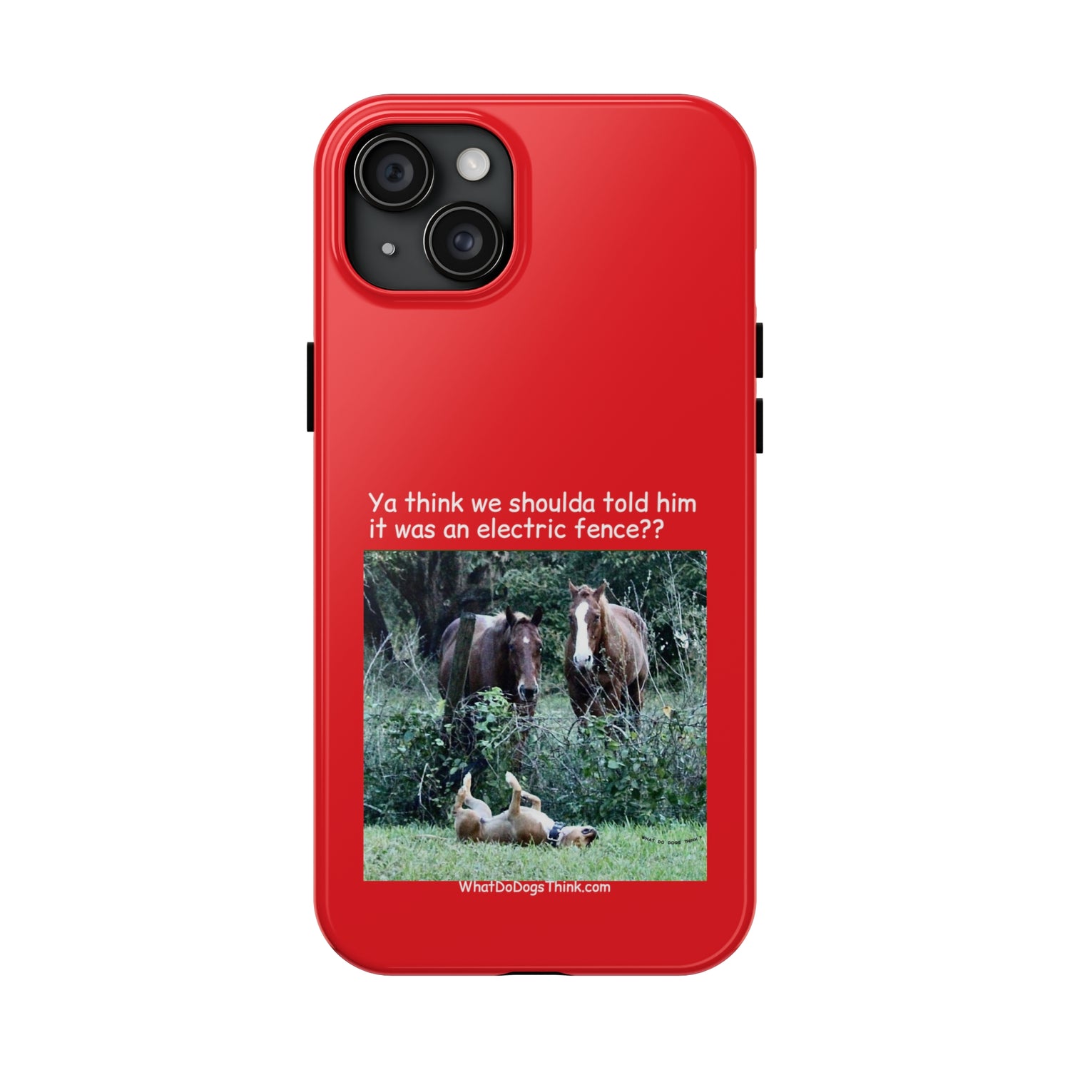 Electric Fence   Red Tough Phone Cases