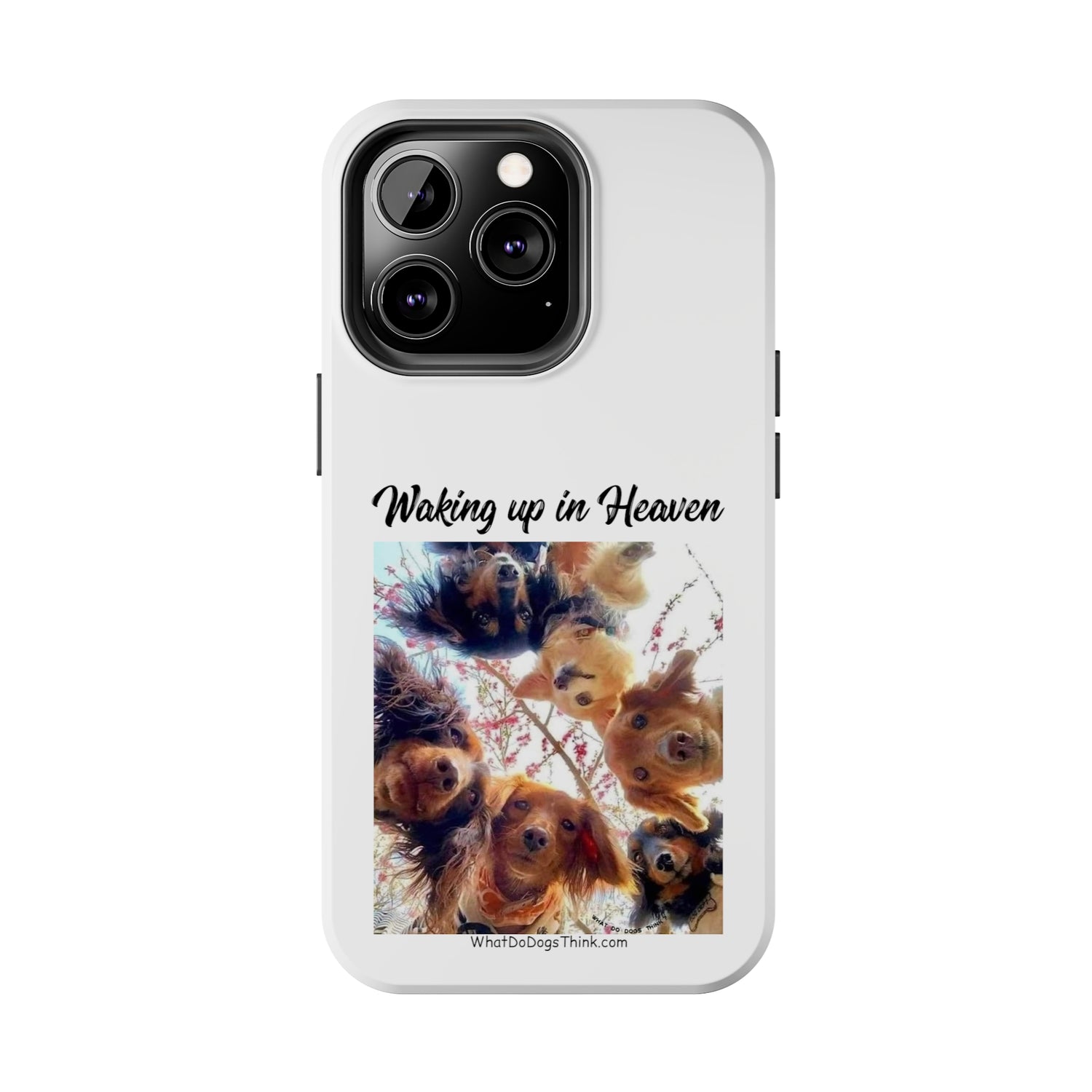 Waking Up in Heaven   White Tough Phone Cases