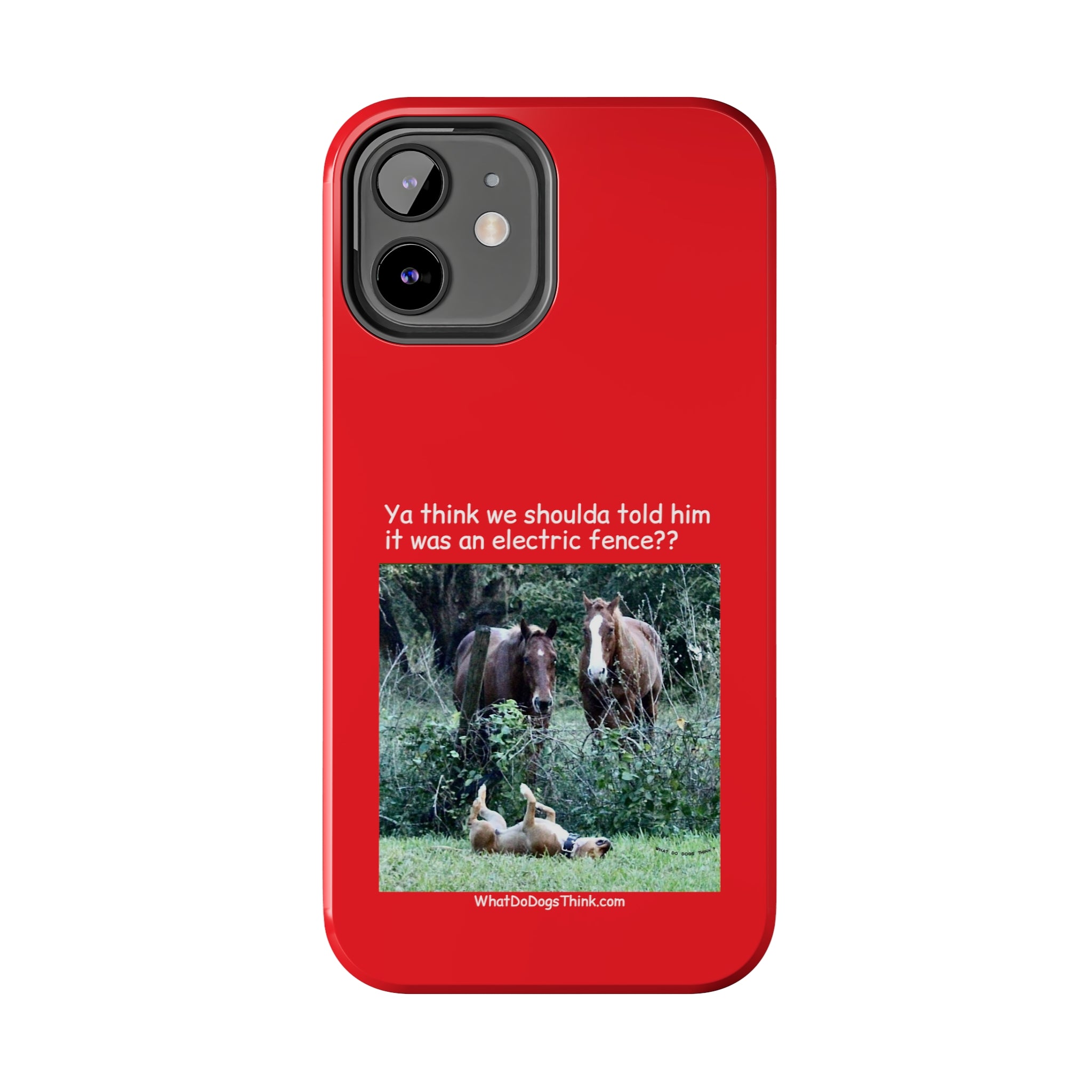 Electric Fence   Red Tough Phone Cases