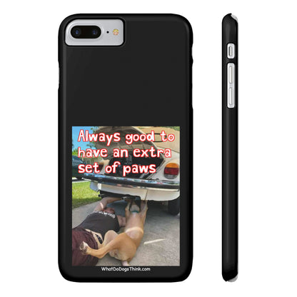 Extra Paws      Black Slim Phone Case