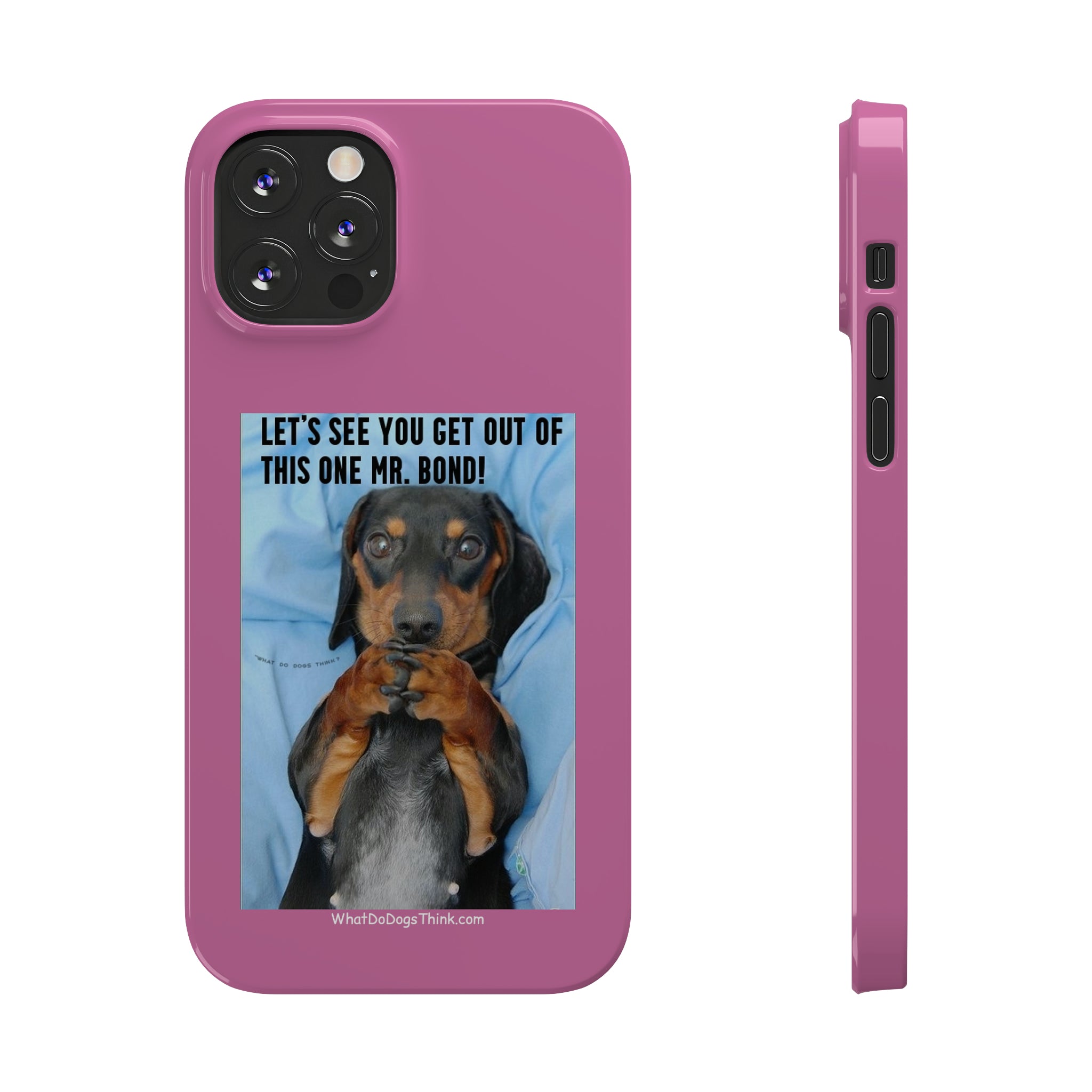 Mr. Bond    Pink Slim Phone Cases