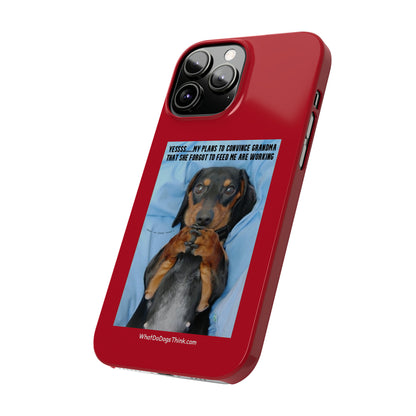 Grandma    Red Slim Phone Cases