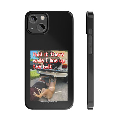 Hold It    Black Slim Phone Cases