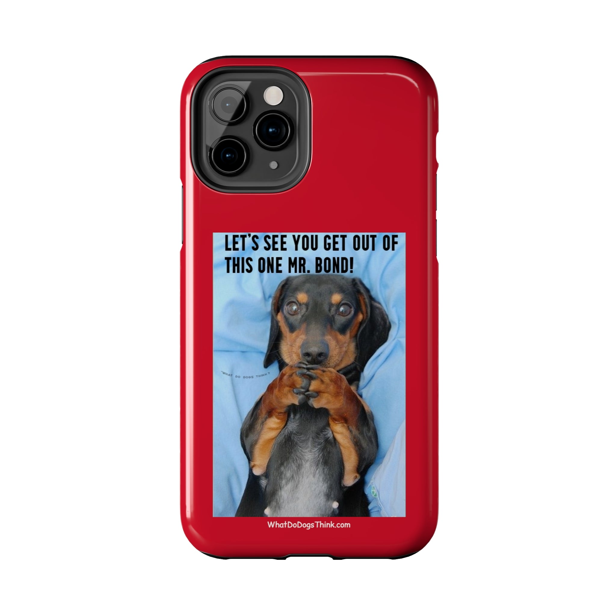 Mr Bond    Red Tough Phone Cases