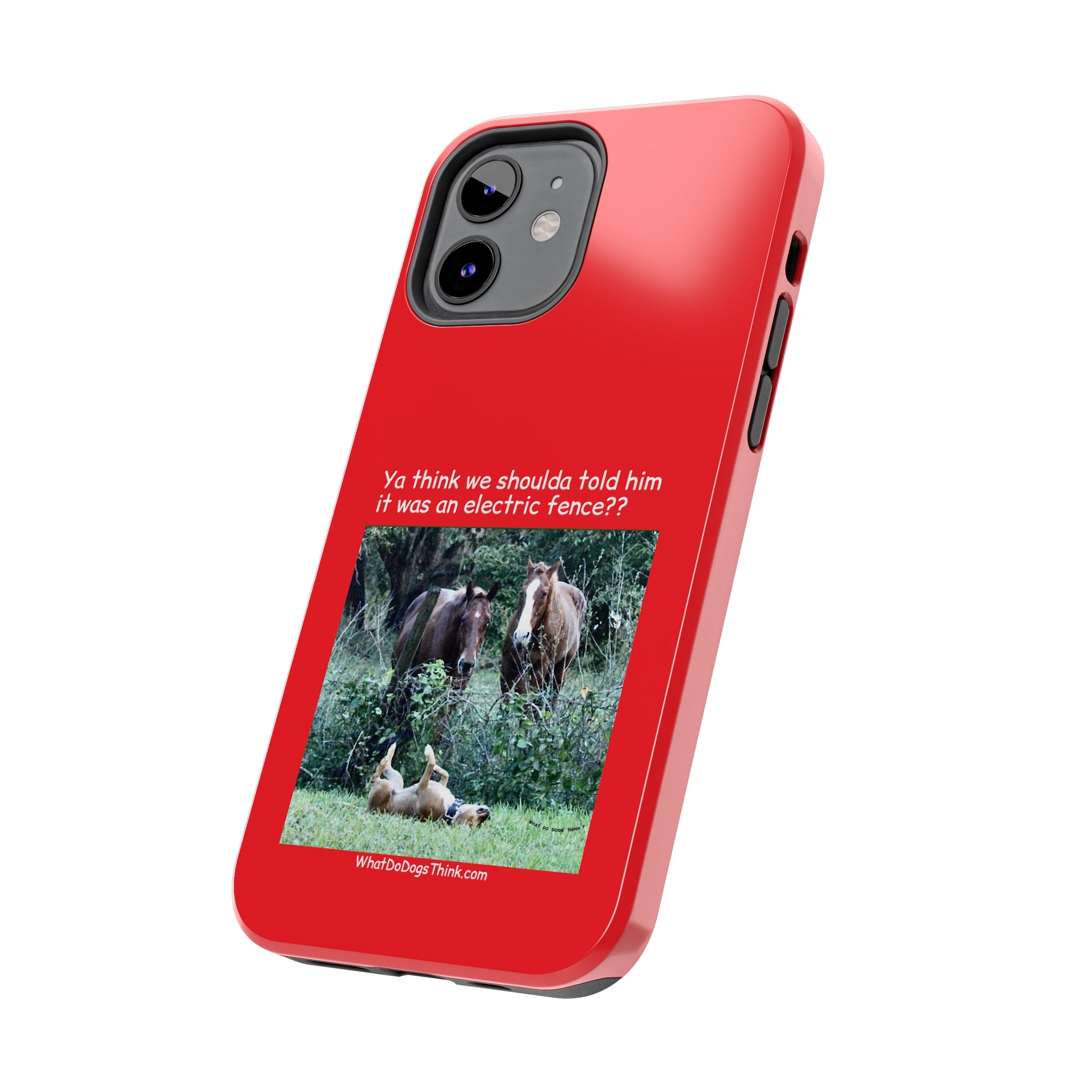 Electric Fence   Red Tough Phone Cases