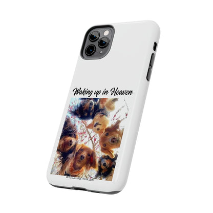 Waking Up in Heaven   White Tough Phone Cases