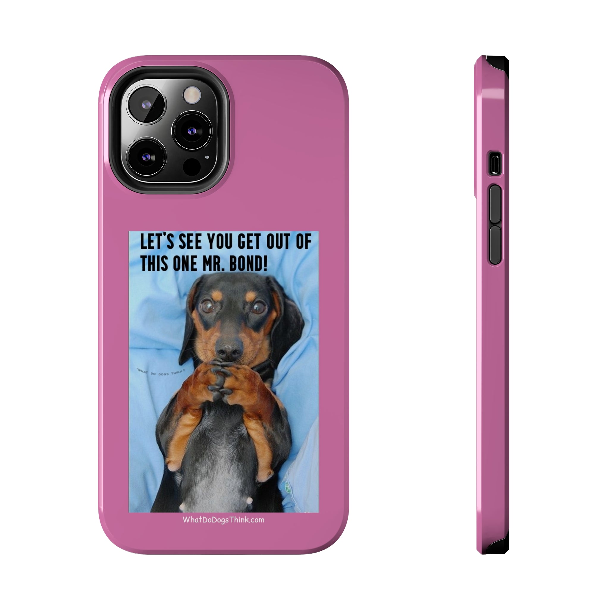 Mr Bond    Pink Tough Phone Cases