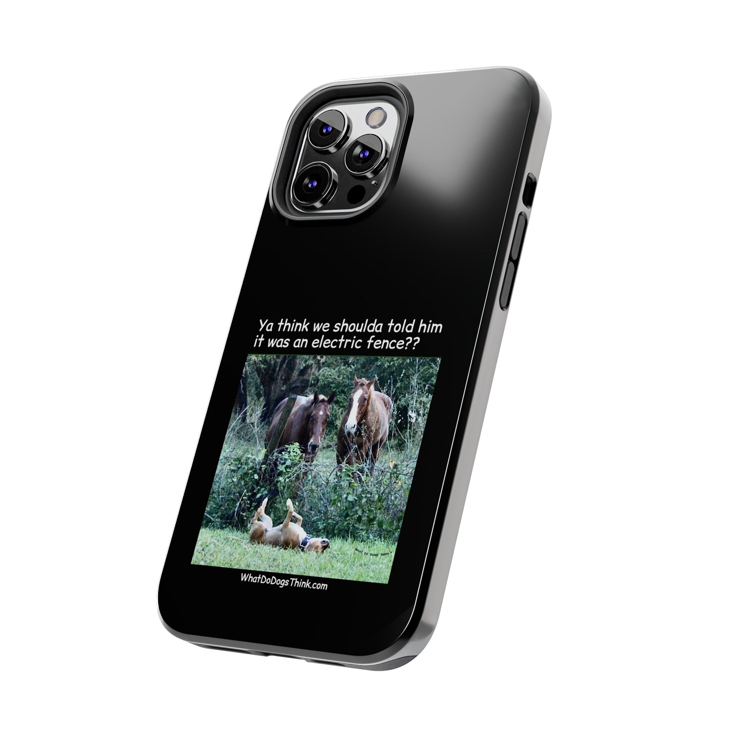 Electric Fence   Black Tough Phone Cases