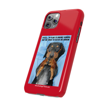 Grandma    Red Slim Phone Cases