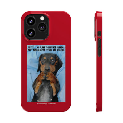 Grandma    Red Slim Phone Cases