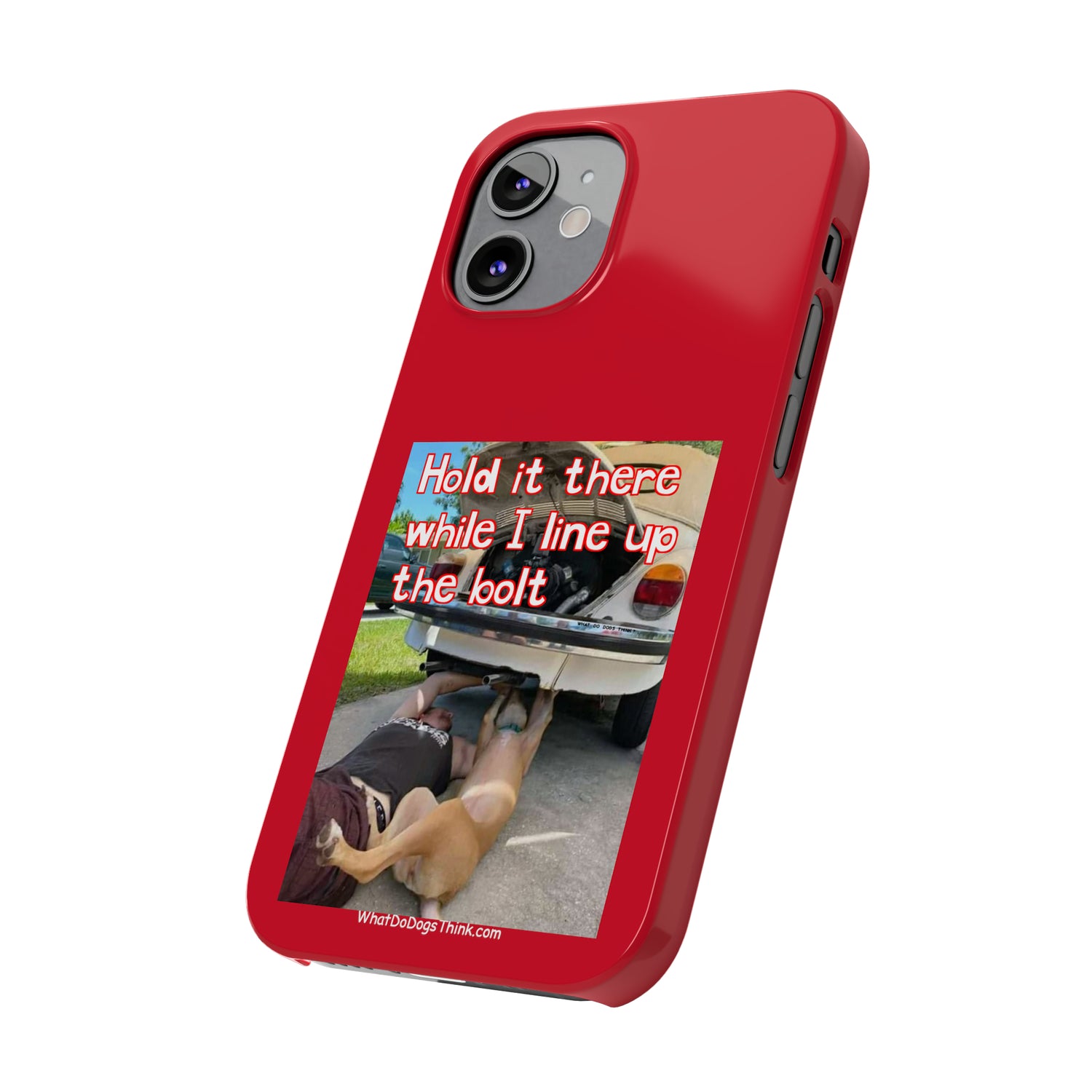 Hold It    Red Slim Phone Cases