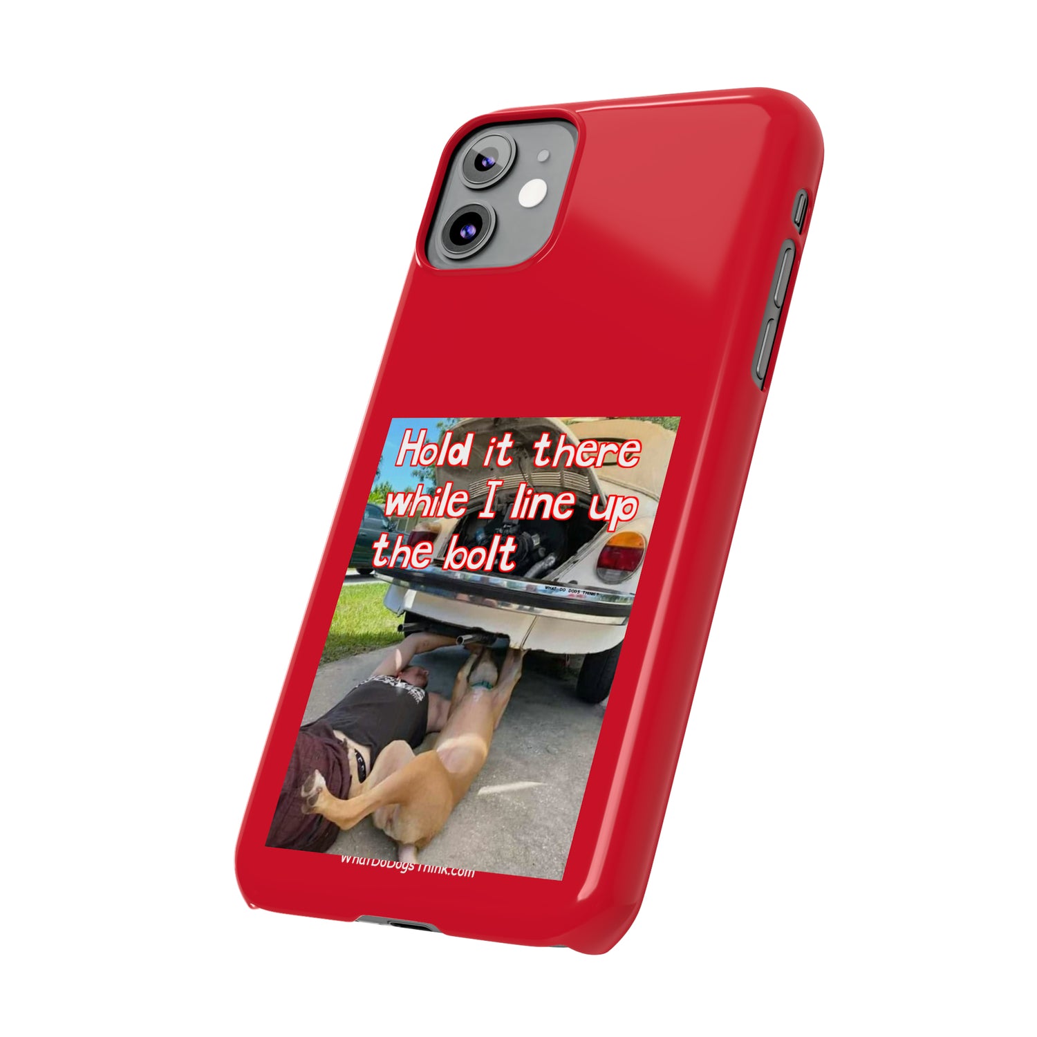 Hold It    Red Slim Phone Cases