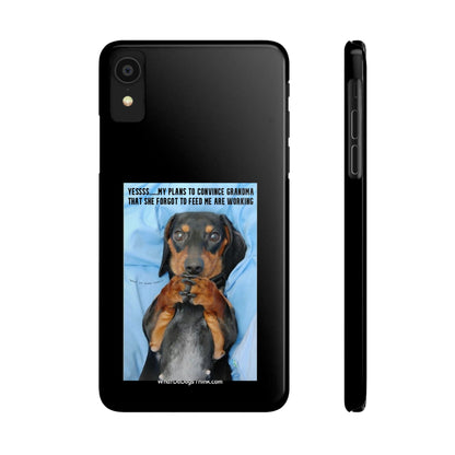 Grandma    Black Slim Phone Cases