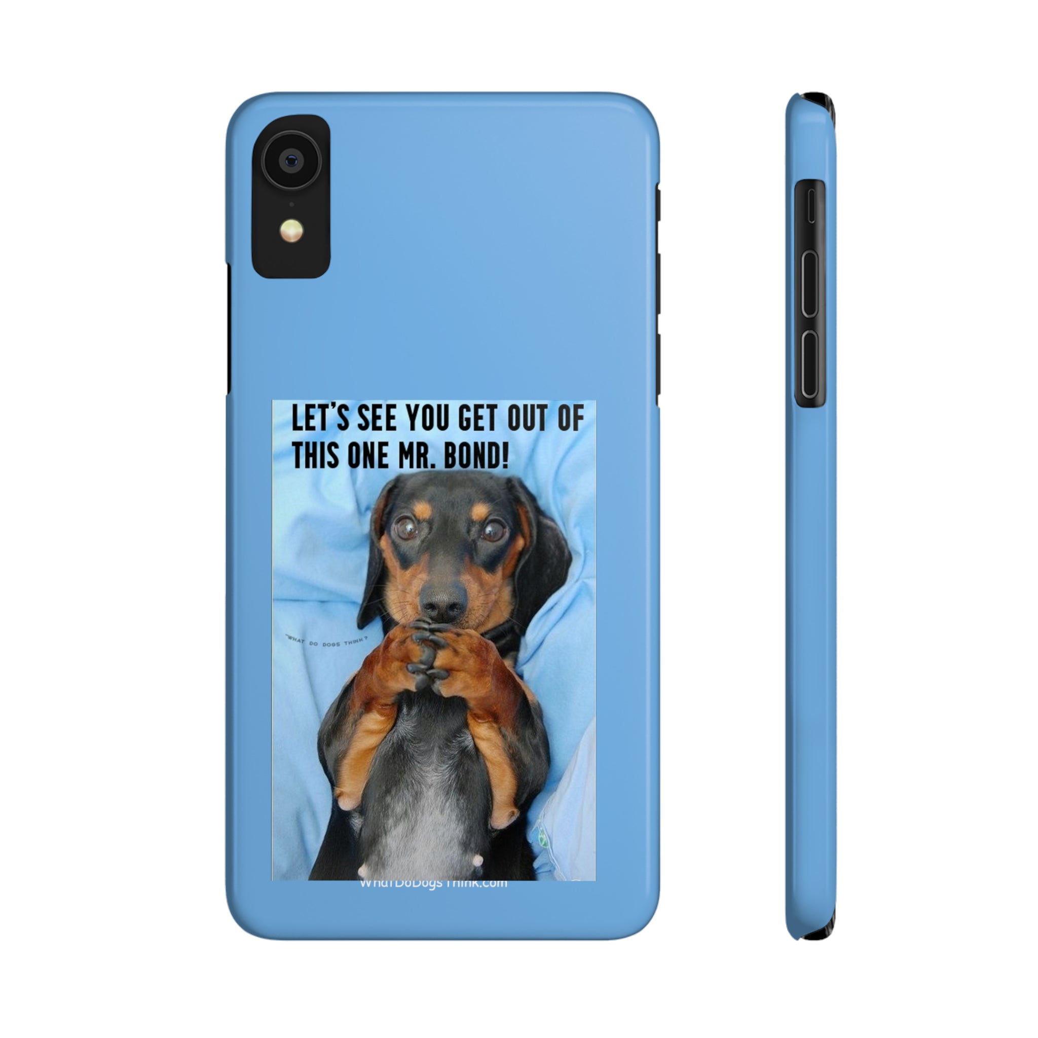 Mr. Bond    Blue Slim Phone Cases