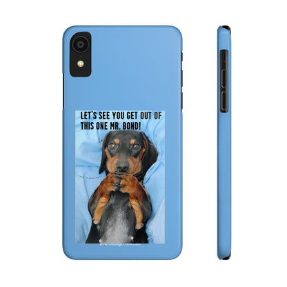 Mr. Bond    Blue Slim Phone Cases