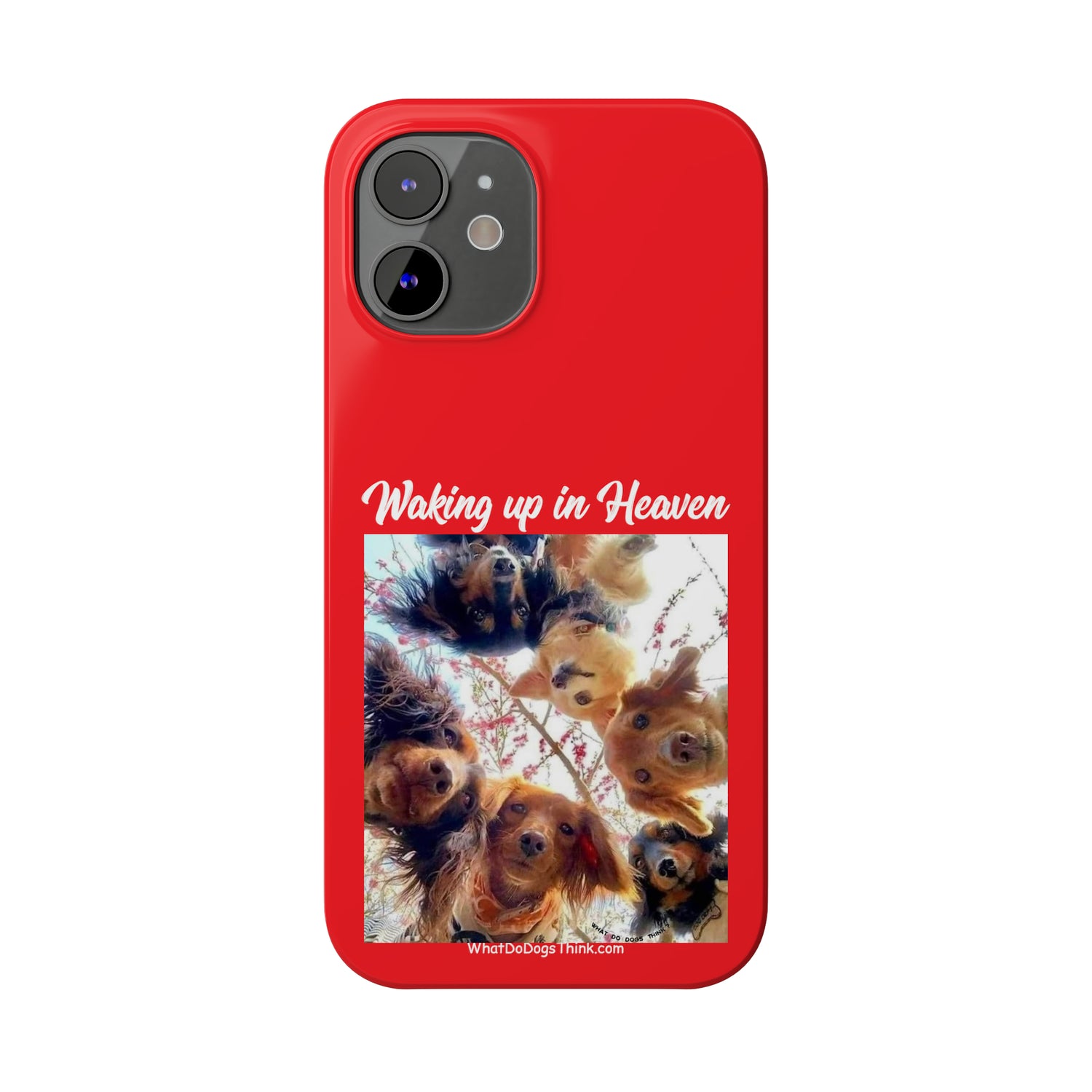 Waking Up In Heaven     Red Slim Phone Cases