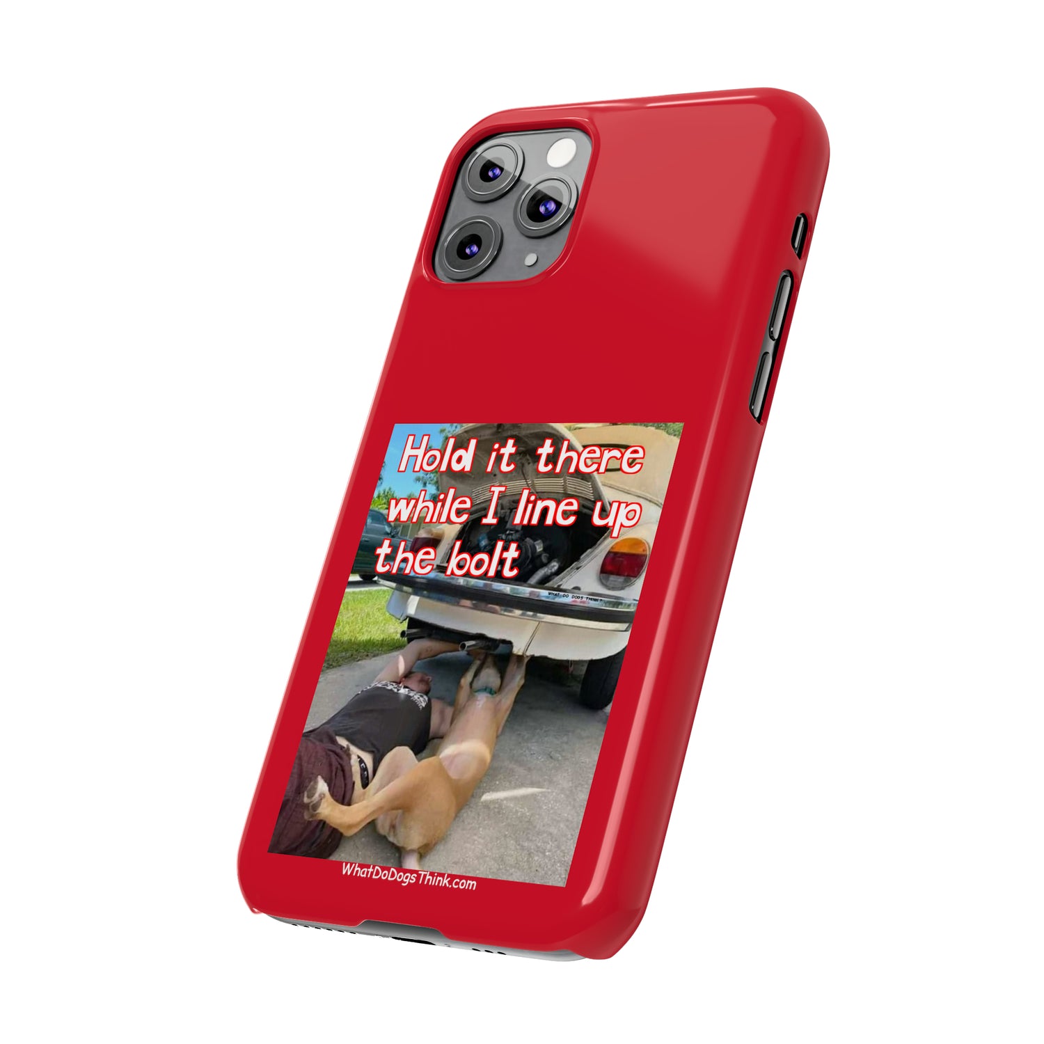 Hold It    Red Slim Phone Cases