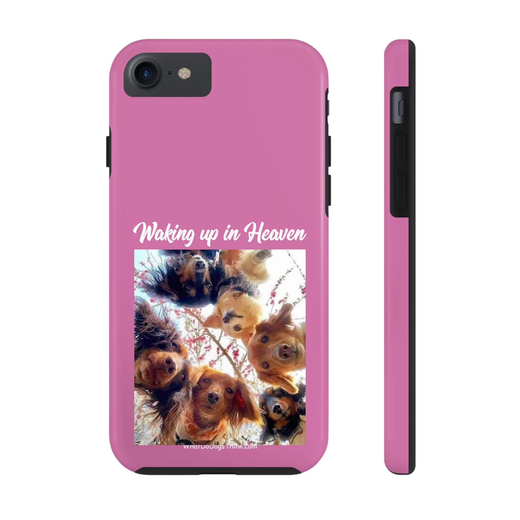 Waking Up in Heaven   Pink Tough Phone Cases