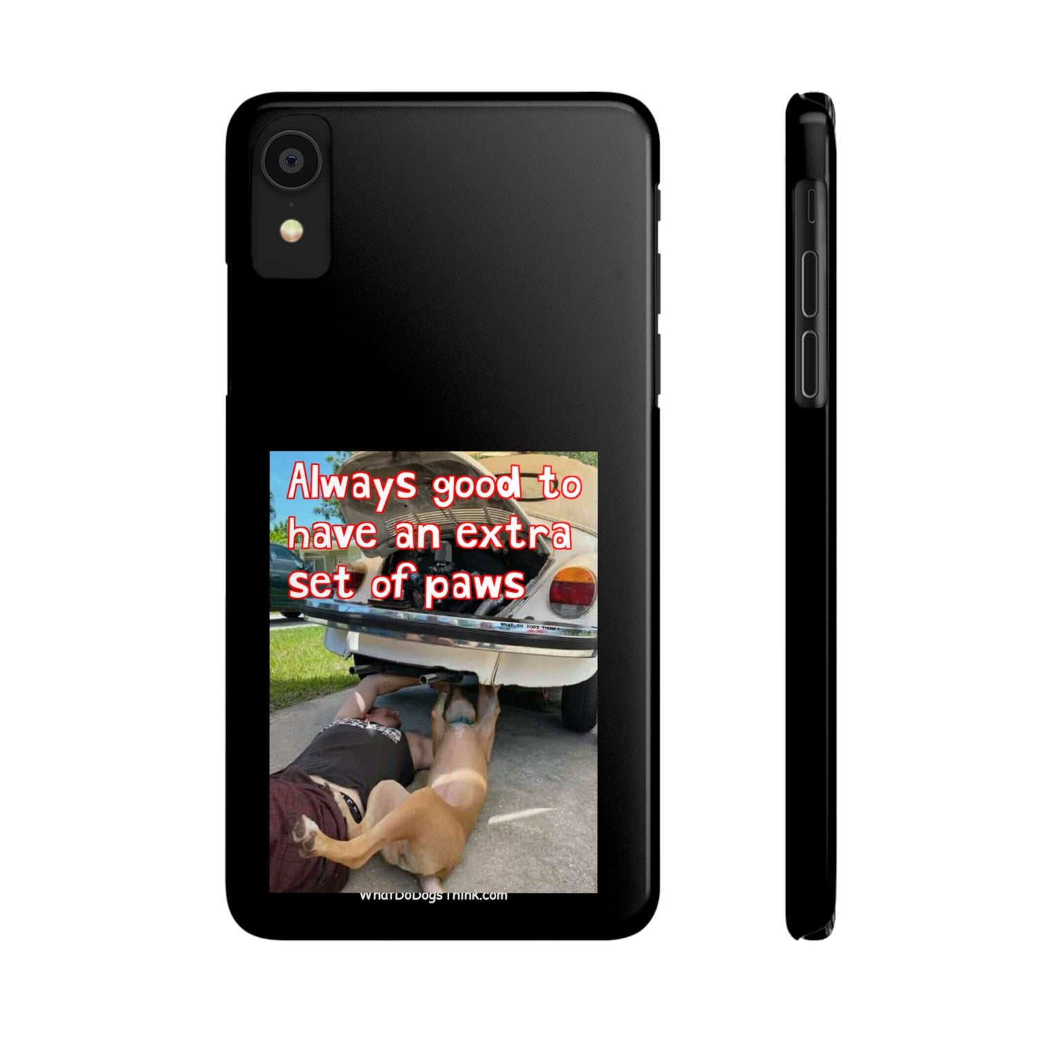 Extra Paws      Black Slim Phone Case