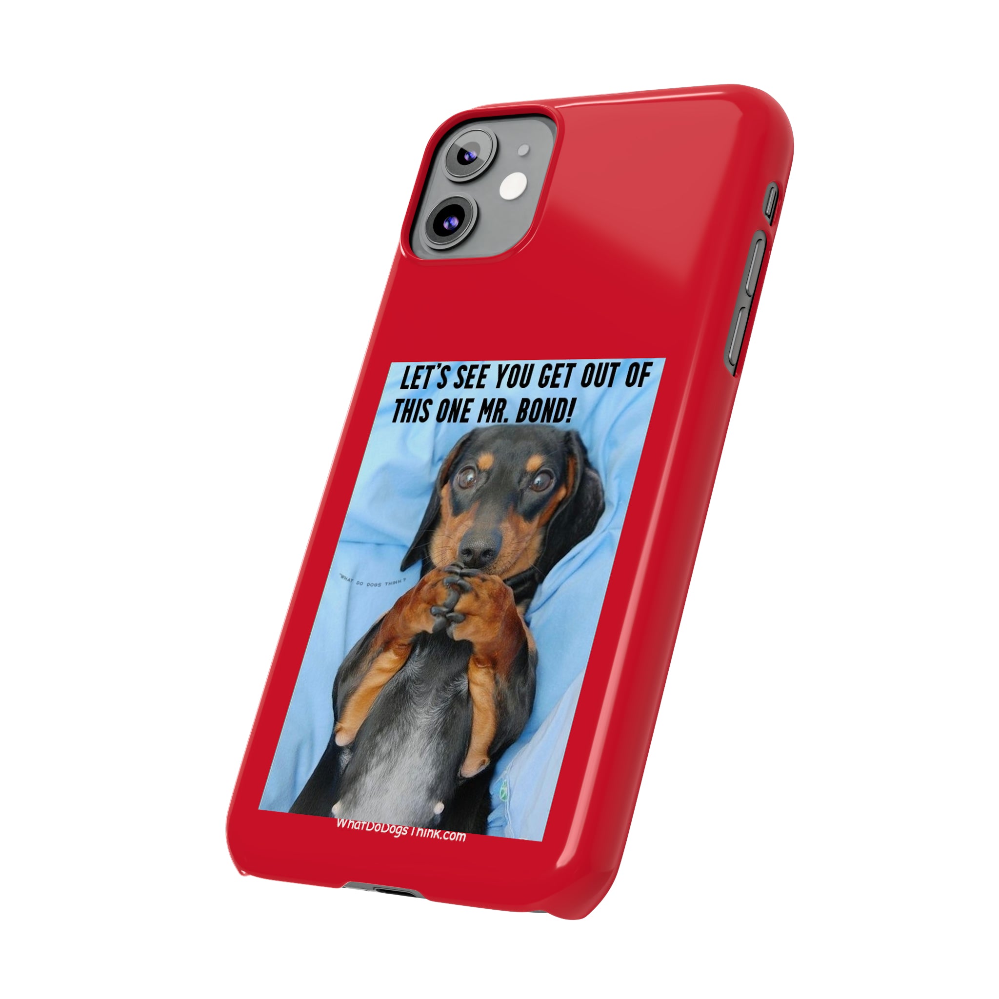 Mr. Bond    Red Slim Phone Cases