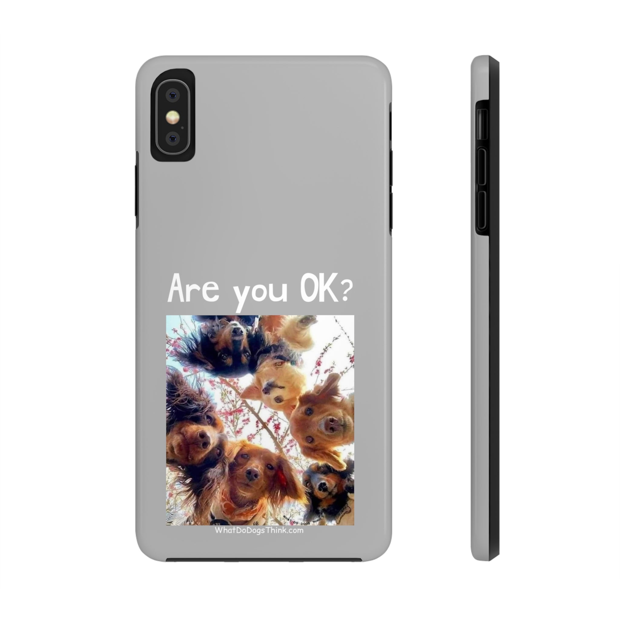 Are you OK?   Grey Tough Phone Cases