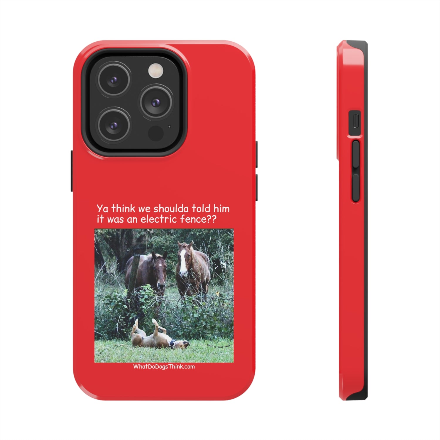 Electric Fence   Red Tough Phone Cases