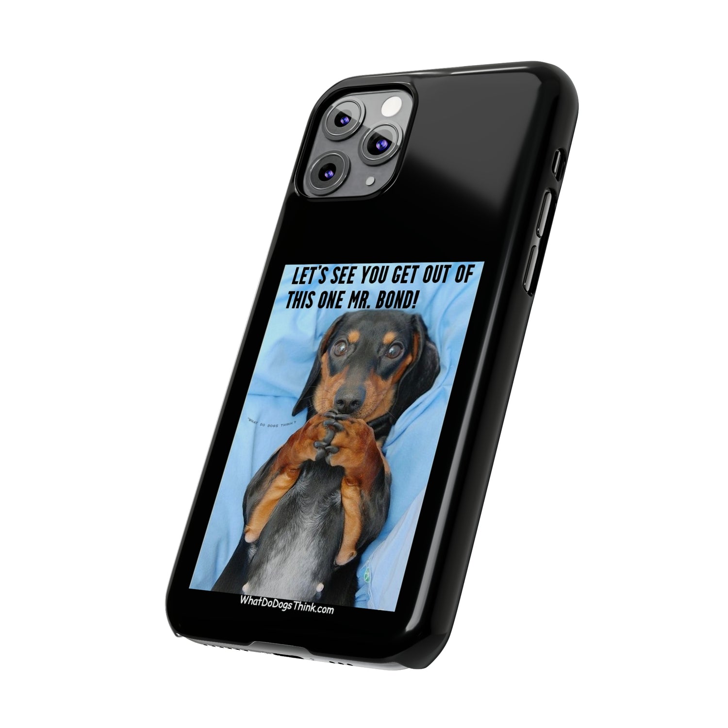 Mr. Bond  Black Slim Phone Cases