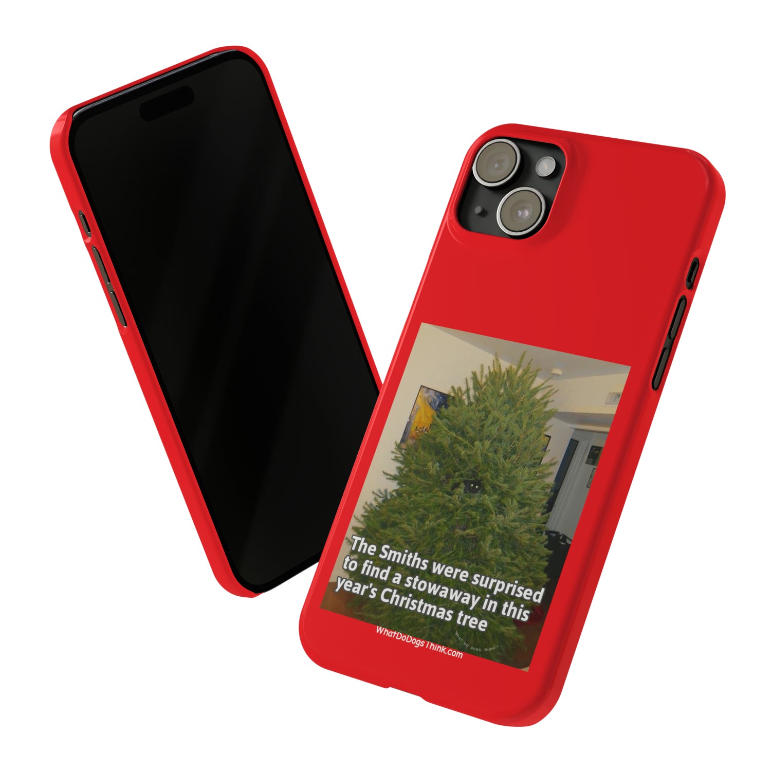 Stowaway Cat      Red Slim Phone Case