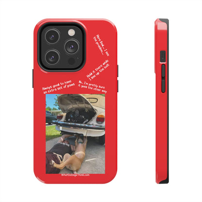 Bug Helper Compilation   Red Tough Phone Cases