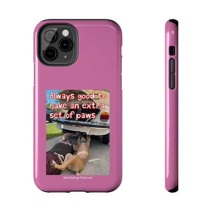 Extra Paw    Pink Tough Phone Cases