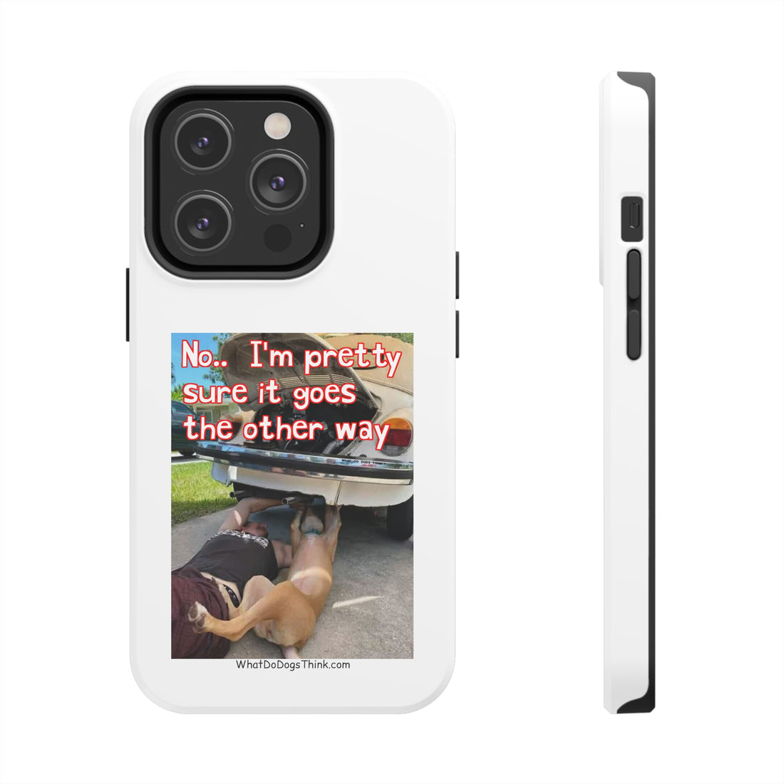 Other Way    White Tough Phone Cases