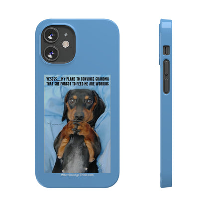 Grandma    Blue Slim Phone Cases