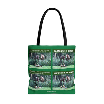 Horsing Around   Tote Bag