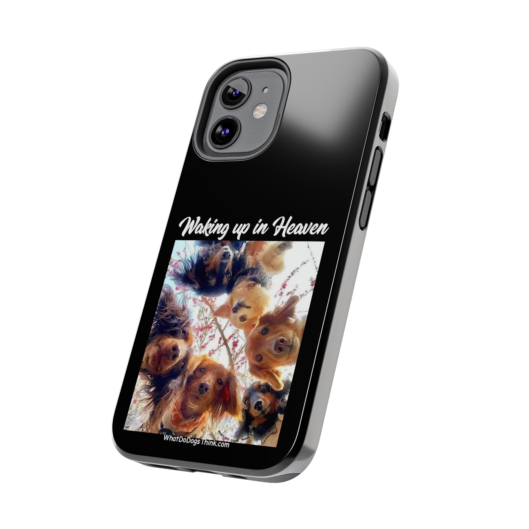 Waking Up in Heaven   Black Tough Phone Cases