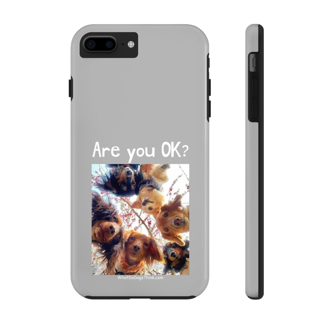 Are you OK?   Grey Tough Phone Cases