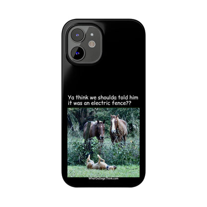 Electric Fence      Black Slim Phone Case