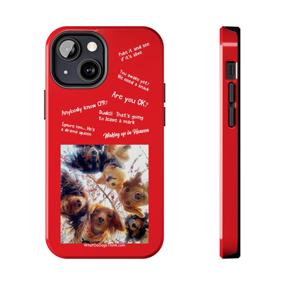 Are you OK? Compilation  Red Tough Phone Cases